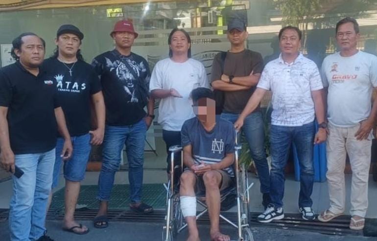 Aparat kepolisian mengamankan terduga pelaku dalam kasus kekerasan seksual yang terjadi di lingkungan rutan.